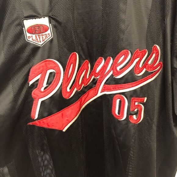 America 153 Sports Players Jersey Extra Large (XL) Black and Red - Picture 3 of 6